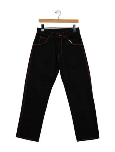 Pre-owned Gosha Rubchinskiy Straight-leg Jeans In Black