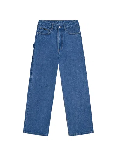 Gosha Rubchinskiy Utility Denim Pocket Straight-leg Jeans In Blue