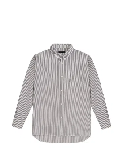 Gosha Rubchinskiy Vertical-stripe Chest-pocket Shirt In Multi