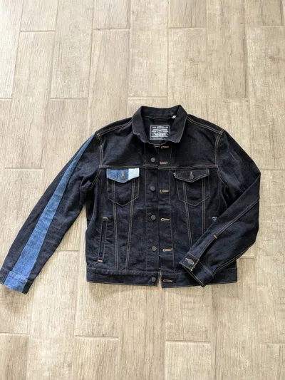 Pre-owned Gosha Rubchinskiy X Levis Patchwork Denim Jacket In Blue