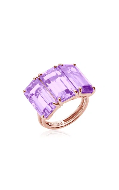 Goshwara 18k Yellow Gold Amethyst Ring