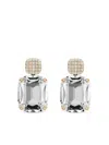 Goshwara 18k Yellow Gold Diamond Rock Crystal Earrings In Metallic
