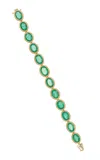 Goshwara 18k Yellow Gold Emerald Bracelet In Green