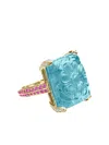 Goshwara 18k Yellow Gold G-one Multi-stone Ring In Gold