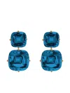 Goshwara 18k Yellow Gold Gossip Blue Topaz Earrings In Brown
