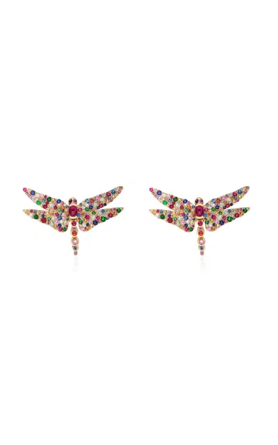 Goshwara 18k Yellow Gold Multi-stone Earrings