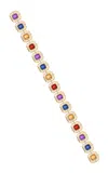 Goshwara 18k Yellow Gold Multi-stone Medallion Bracelet