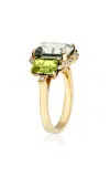 Goshwara 18k Yellow Gold Prasiolite And Peridot Ring