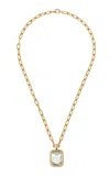 Goshwara 18k Yellow Gold Prasiolite Necklace In Green