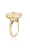 Goshwara 18k Yellow Gold Quartz Ring