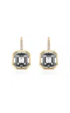 Goshwara 18k Yellow Gold Rock Crystal Earrings In Transparent