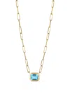 Goshwara 18k Yellow Gold Topaz Pendant Necklace In Gold