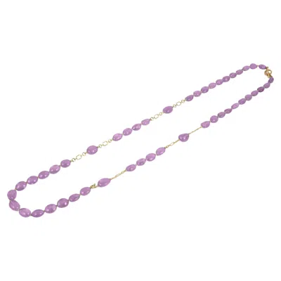 Pre-owned Goshwara Amethyst Tumbles Chain Link Necklace In Purple
