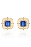Goshwara Diamond & Semiprecious Stone Stud Earrings In Gold