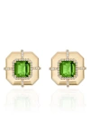 Goshwara Diamond & Semiprecious Stone Stud Earrings In Gold