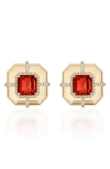 Goshwara Diamond & Semiprecious Stone Stud Earrings In Gold
