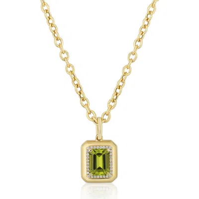 Goshwara Emerald Cut Pendant Necklace In Gold