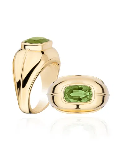 Goshwara G One Cushion-cut Ring In Gold