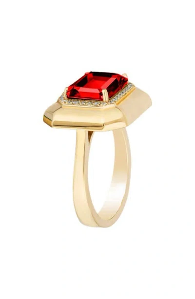 Goshwara G-classic Emerald Cut Ring In Gold