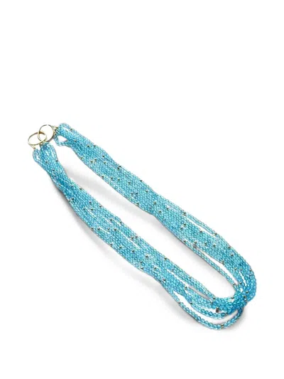 Goshwara G-one Blue Topaz Beaded Necklace