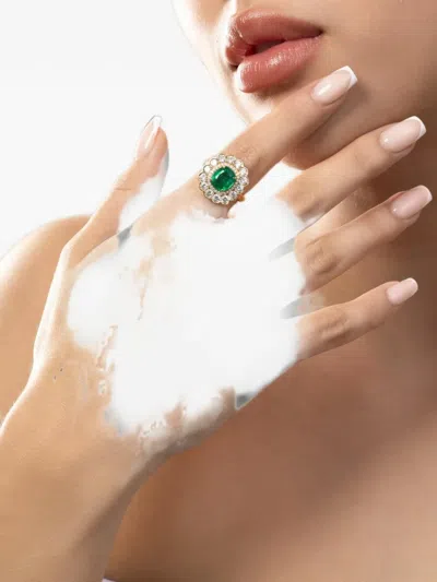 Goshwara G-one Emerald And Diamond Ring In Multi