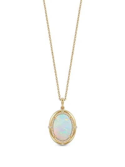 Goshwara G-one Opal And Diamond Necklace In Gold