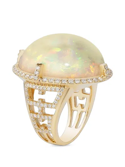 Goshwara G-one Opal And Diamond Ring In Gold