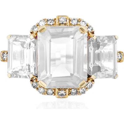 Goshwara Gossip 18k Gold Moon Quartz Ring