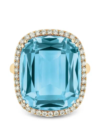 Goshwara Gossip Blue Topaz And Diamond Ring