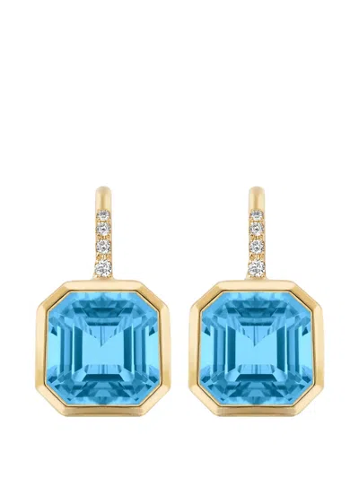 Goshwara Gossip Blue Topaz Earrings In Neutral