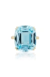 Goshwara Gossip Cushion Cut Cocktail Ring In Gold