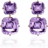 Goshwara Gossip Double Drop Earrings In Purple