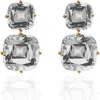 Goshwara Gossip Double Drop Earrings In Gray