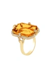 Goshwara Gossip Emerald Cut Ring In Gold