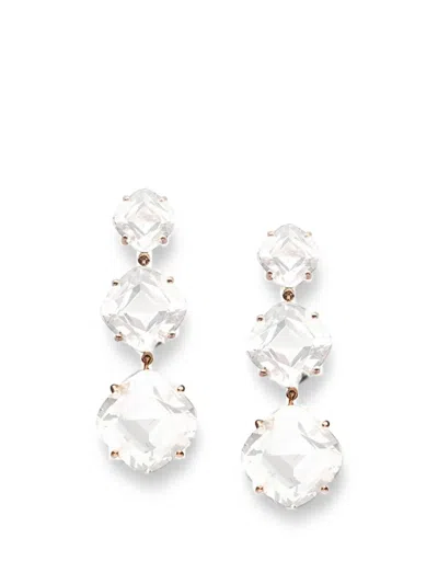 Goshwara Gossip Moon Quartz Earrings In Neutral
