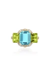 Goshwara Gossip Semiprecious Stone Ring