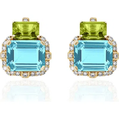 Goshwara Gossip Semiprecious Stone Stud Earrings
