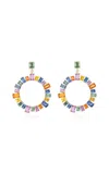 Goshwara Limited Edition 18k Yellow Gold Sapphire Hoop Earrings