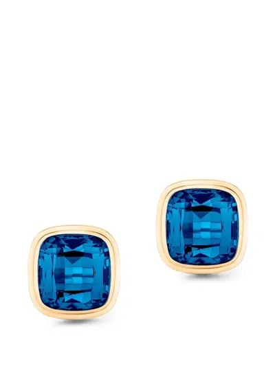 Goshwara Manhattan Blue Topaz Stud Earrings