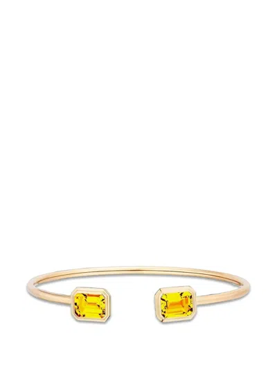 Goshwara Manhattan Citrine-gemstone Bangle In Gold