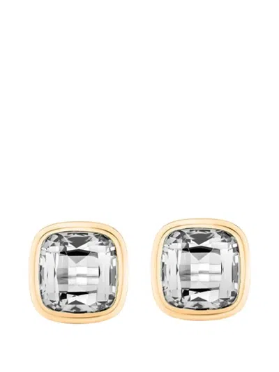 Goshwara Manhattan Cushion Stud Earrings In Neutral