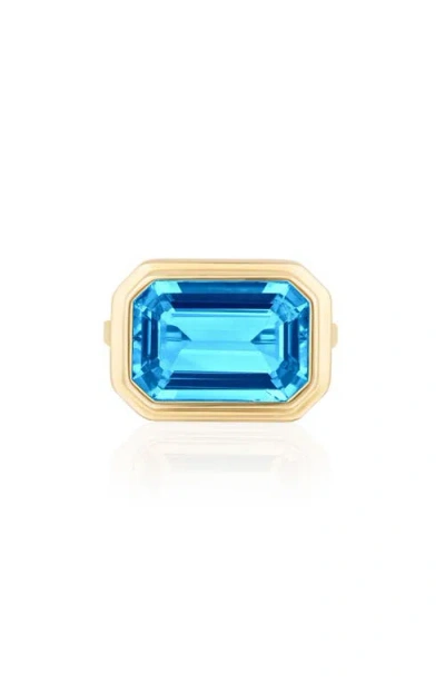 Goshwara Manhattan East West Ring In Blue