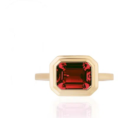 Goshwara Manhattan Emerald Cut Ring In Gold