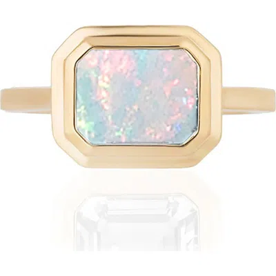 Goshwara Manhattan Emerald Cut Ring In Gold