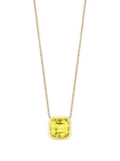 Goshwara Manhattan Lemon-quartz Necklace In Gold