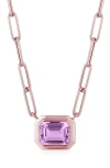 Goshwara Manhattan Pendant Necklace In Purple