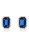 Goshwara Manhattan Stud Earrings In Blue