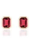 Goshwara Manhattan Stud Earrings In Gold