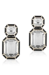 Goshwara Mélange Emerald-cut Drop Earrings