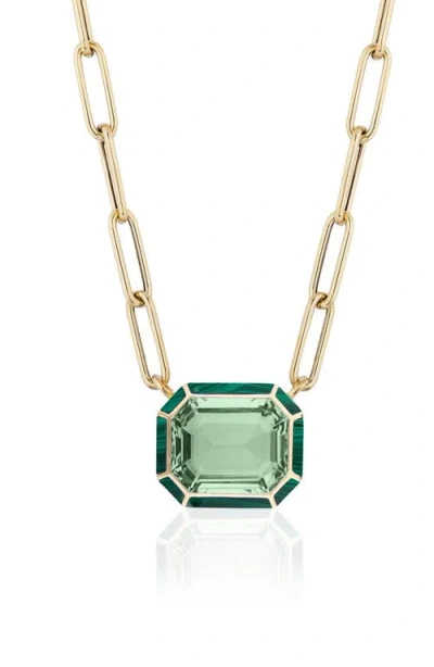 Goshwara Melange Emerald Cut Pendant Necklace